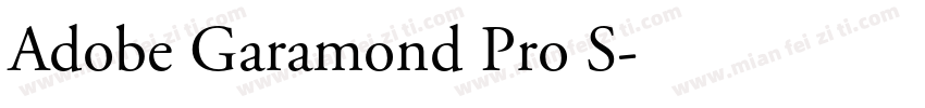 Adobe Garamond Pro S字体转换